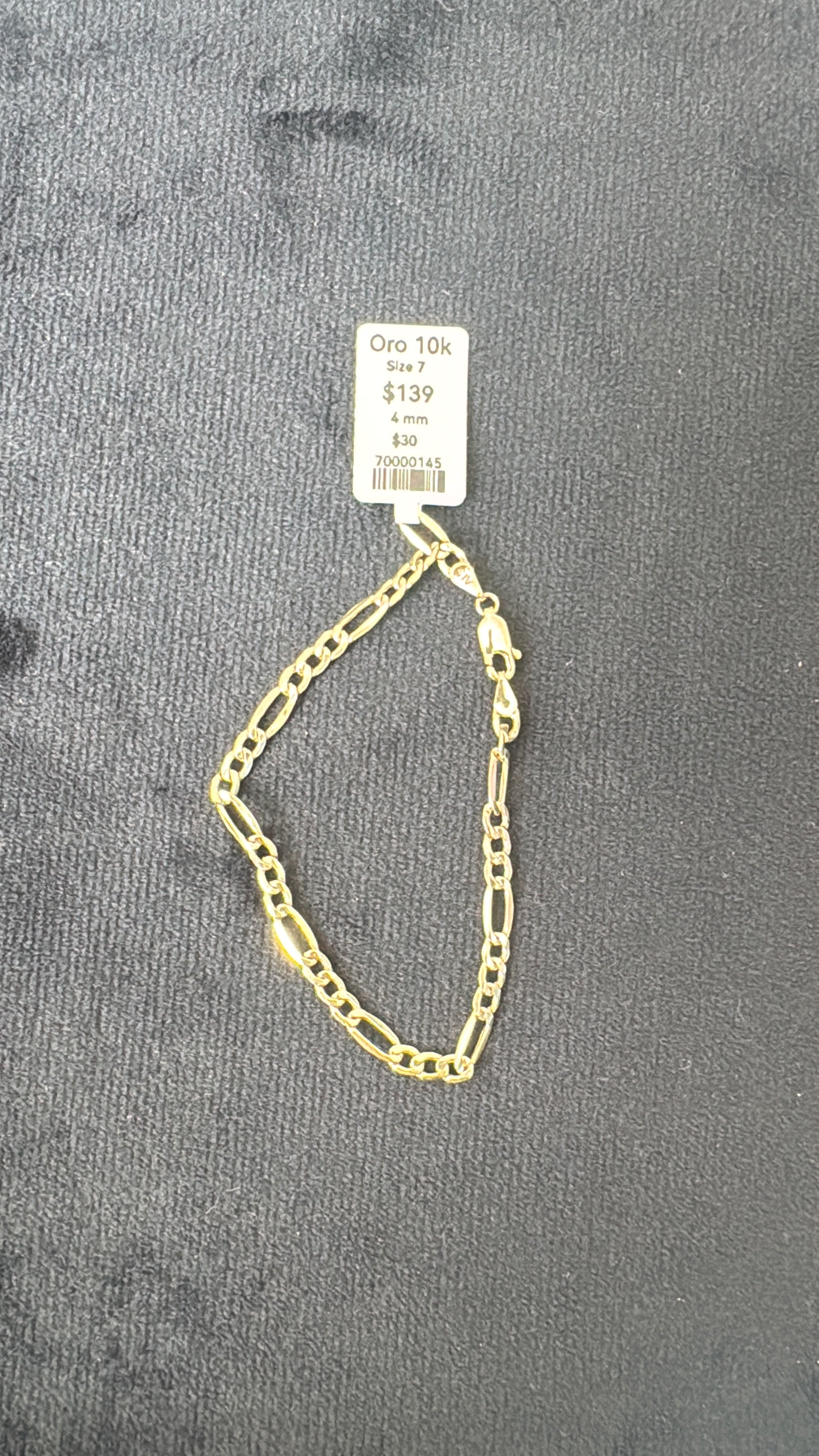 Manilla Figaro Oro 10K