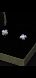 Aretes Flor 18k
