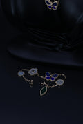 Manilla Mariposa Azul 18k